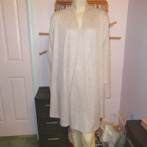 Bryn Walker Women's Cardigan Size S James Sweater Lightweight Long Open Neutral - Picture 2 of 12